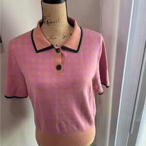 kate spade Pink and Peach Button Down Shirt